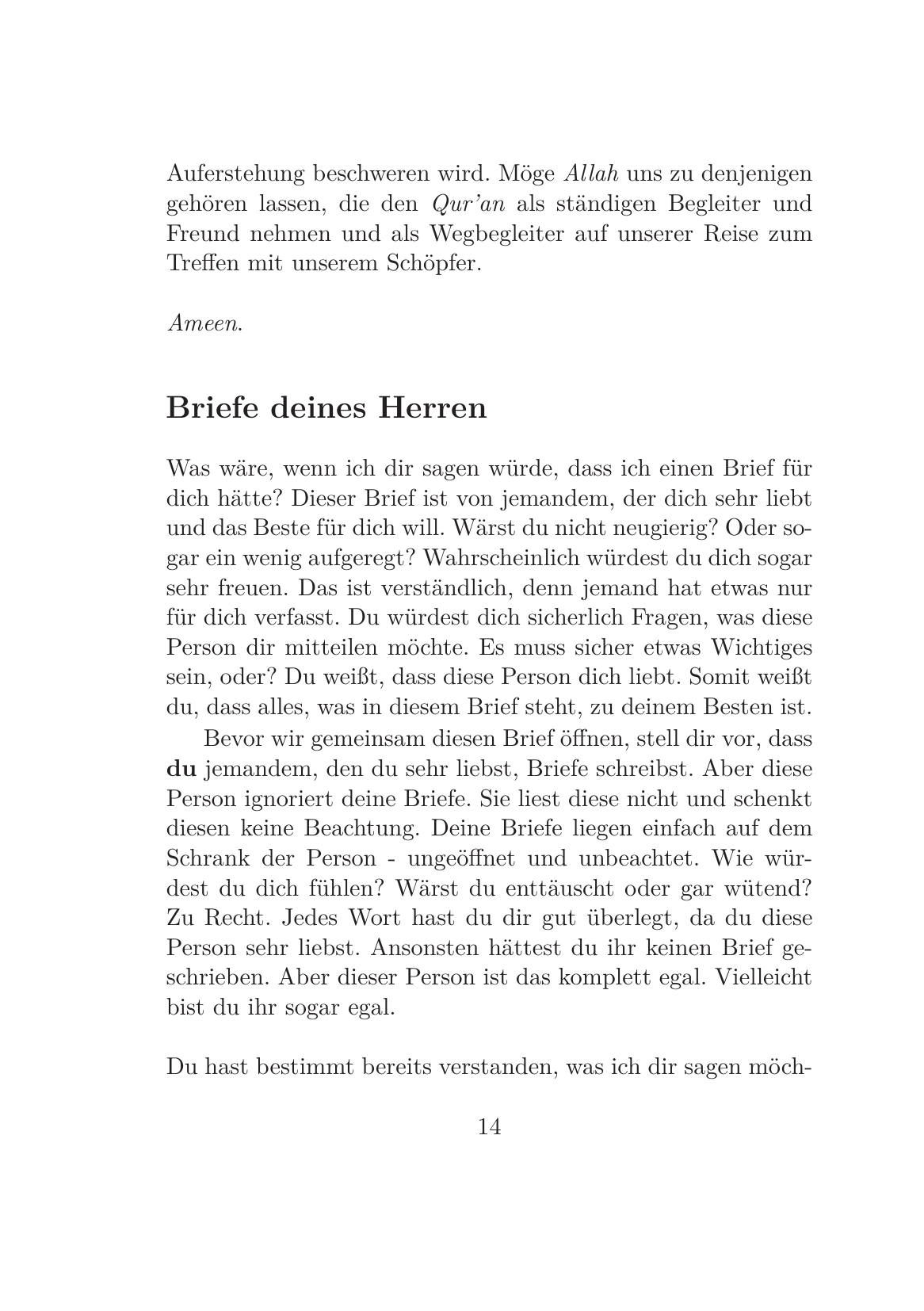 Leseprobe – Mit dem Quran durchs Leben – Seite 1
